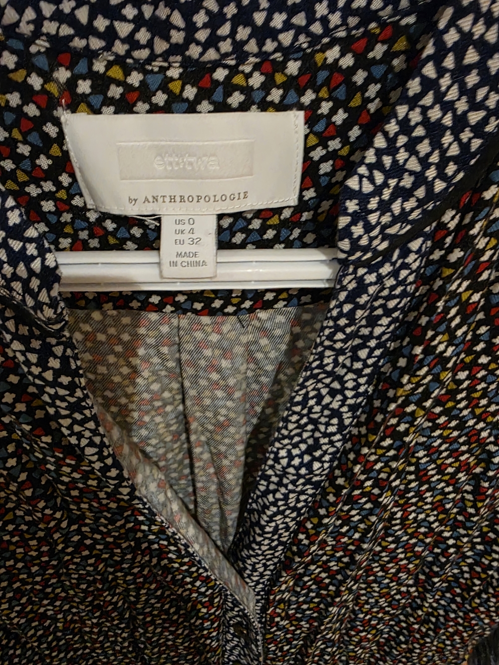 Anthropologie Ett:twa Navy Multicolor Kids Skirt